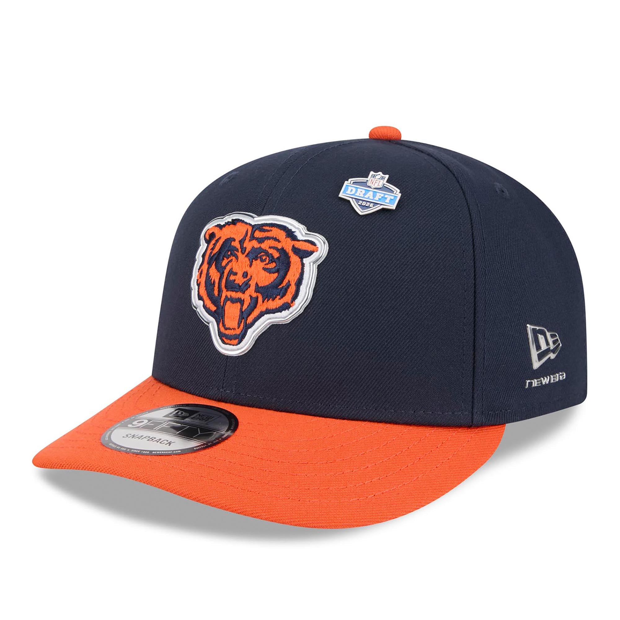 New Era Navy and Orange Chicago Bears Crystal-Embellished 9FORTY Cap Chicago Bears Hat With Rhinestone - Etsy main image 3