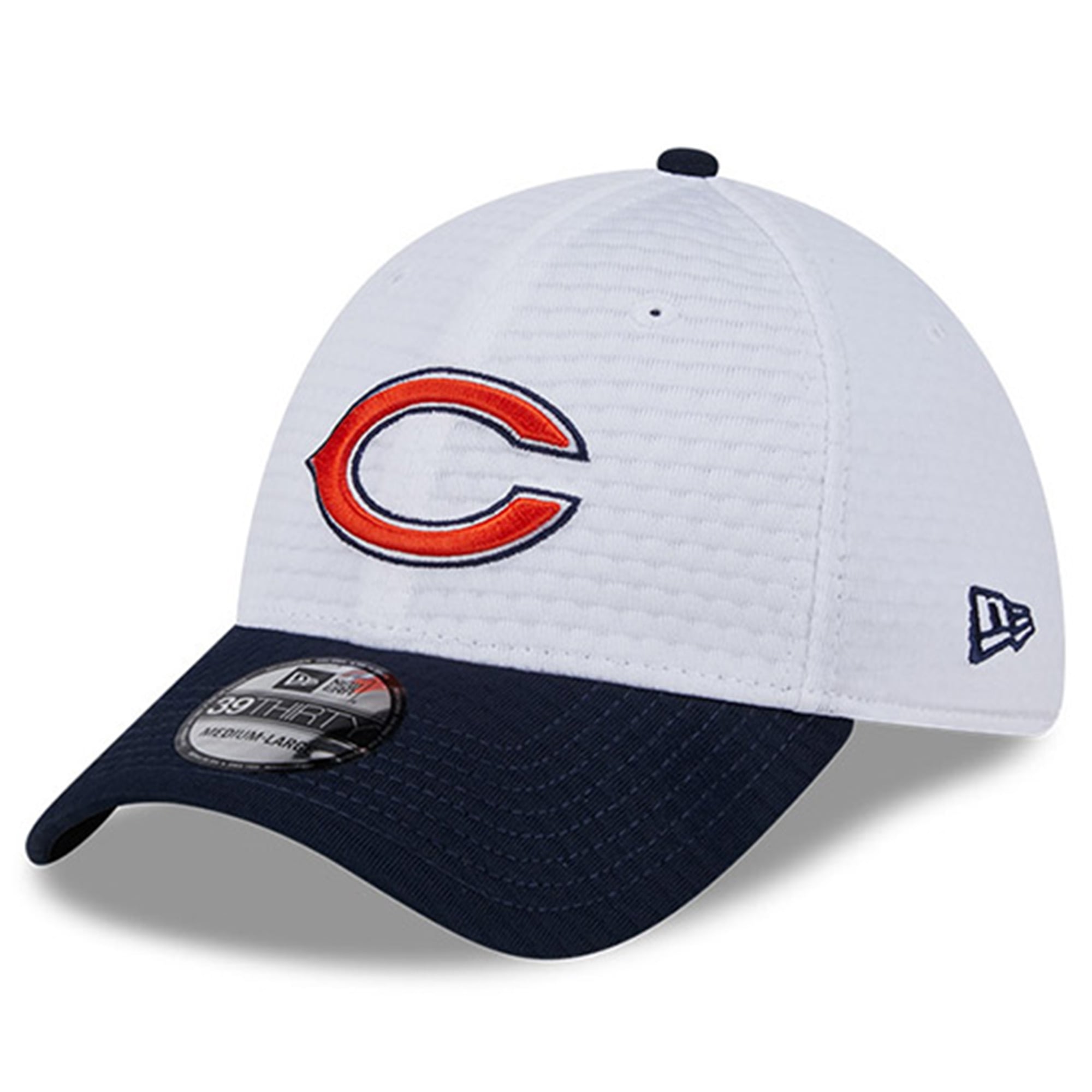 New Era NFL Chicago Bears Training Football Hat Cap 39 Thirty Medium Unisex Blue Chicago Bears 2025 Sideline Hot Weather B 39THIRTY Stretch  main image 4