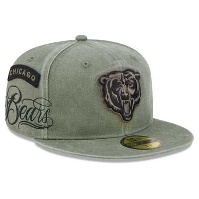 Chicago Bears New Era x BJ Betts 2026 Salute To Service 59FIFTY Fitted Hat - Olive