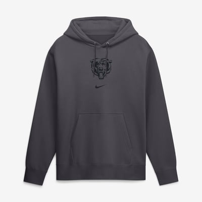  Chicago Bears Nike Washed Club Fleece Pullover Hoodie - Anthracite
