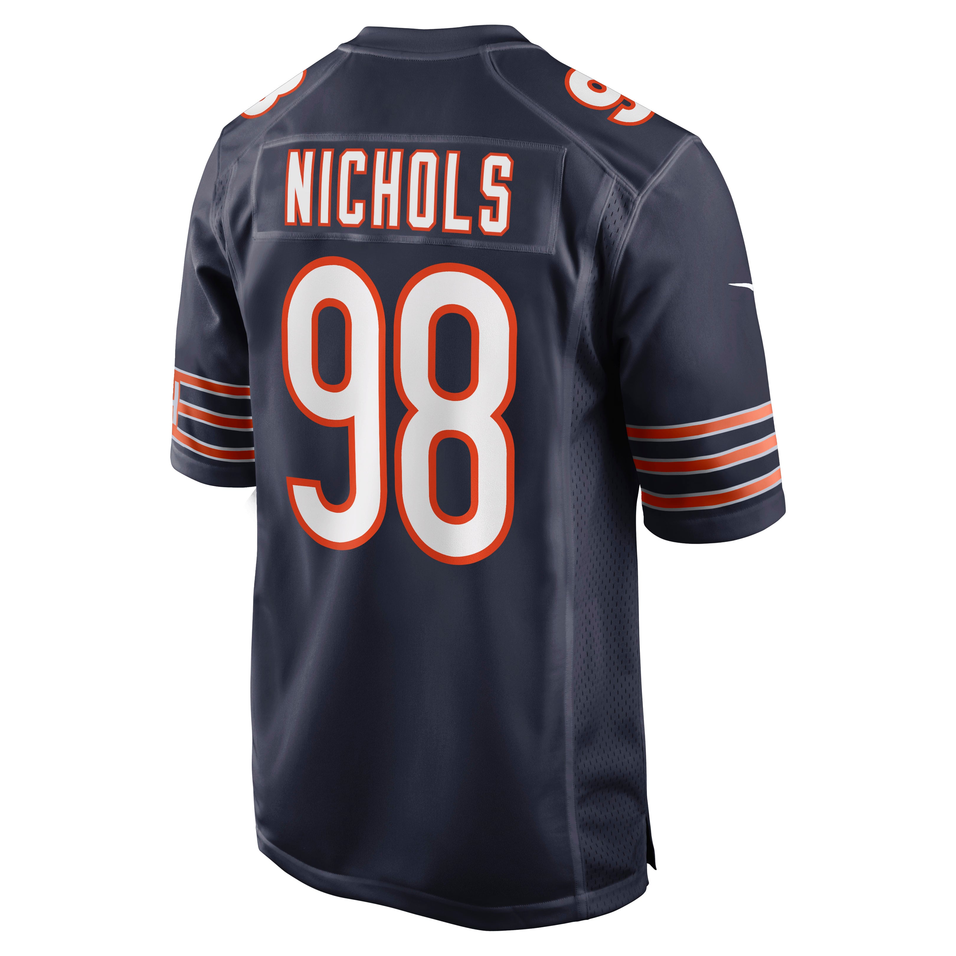 Men's Nike Bilal Nichols Navy Chicago Bears Game Jersey
