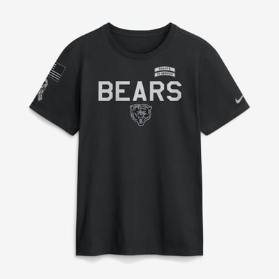  Chicago Bears Nike 2026 Salute to Service Sideline Dri-FIT T-Shirt - Black