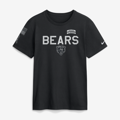  Chicago Bears Nike 2026 Salute to Service Sideline Dri-FIT T-Shirt - Black