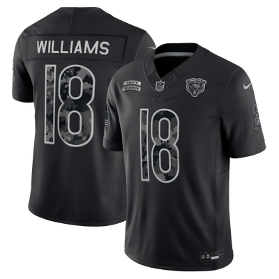 Caleb Williams Chicago Bears Nike 2026 Salute to Service Stitched Limited Jersey - Black