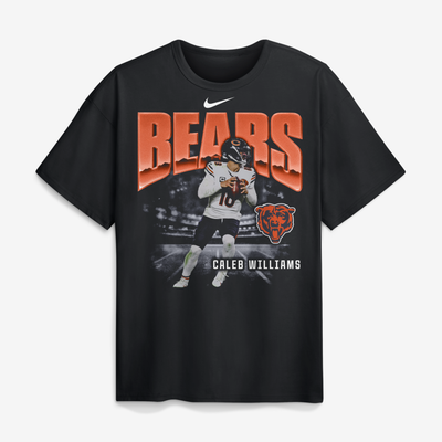 Caleb Williams Chicago Bears Nike Player Graphic Max90 T-Shirt - Black
