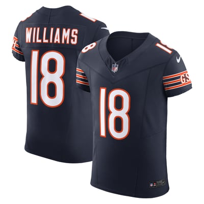 Caleb Williams Chicago Bears Nike Team Vapor F.U.S.E. Elite Jersey - Navy