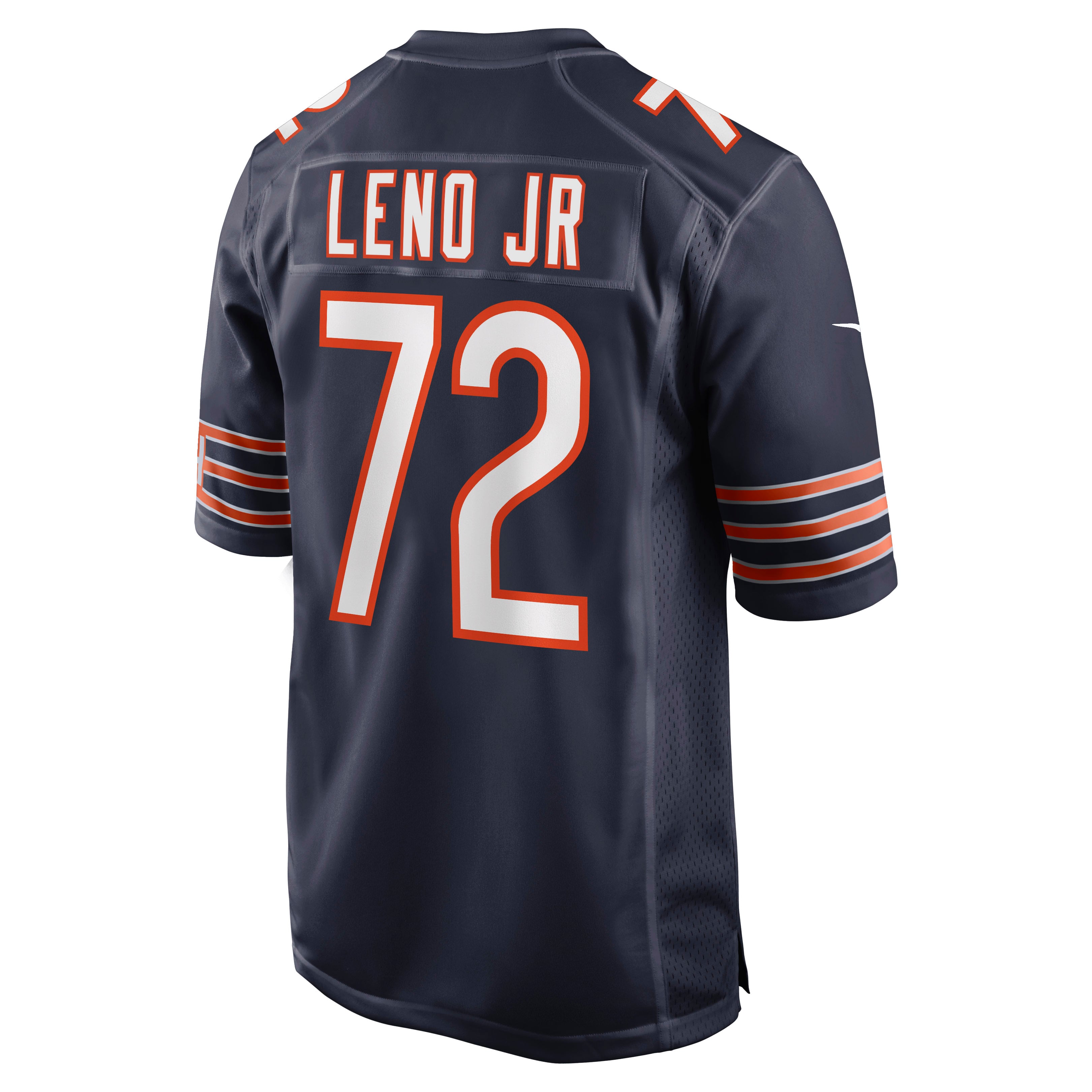 Men's Nike Charles Leno Jr. Navy Chicago Bears Game Jersey