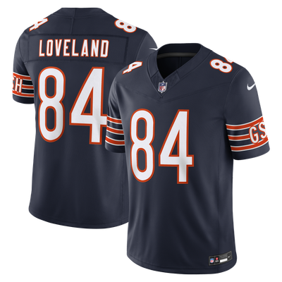 Colston Loveland Chicago Bears Nike Team Vapor F.U.S.E. Stitched Limited Jersey - Navy