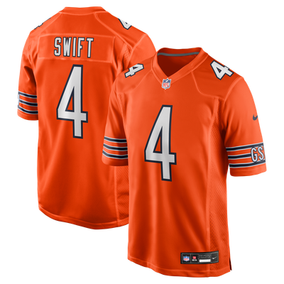 D'Andre Swift Chicago Bears Nike Alternate Game Jersey - Orange