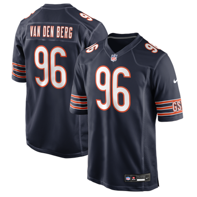 Jordan van den Berg Chicago Bears Nike Team Game Jersey - Navy