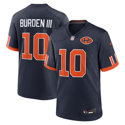 Luther Burden III Chicago Bears Nike 2026 Rivalries Collection Game Jersey - Navy