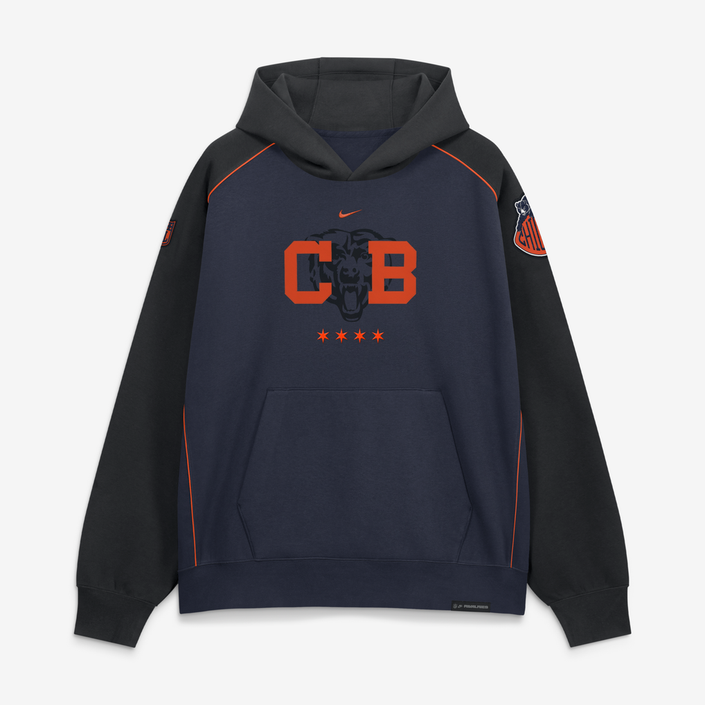  Chicago Bears Nike 2026 Rivalries Collection Air Pullover Hoodie - Navy