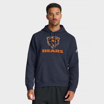 Chicago Bears Nike Best Season Rewind Club Pullover Hoodie - Navy