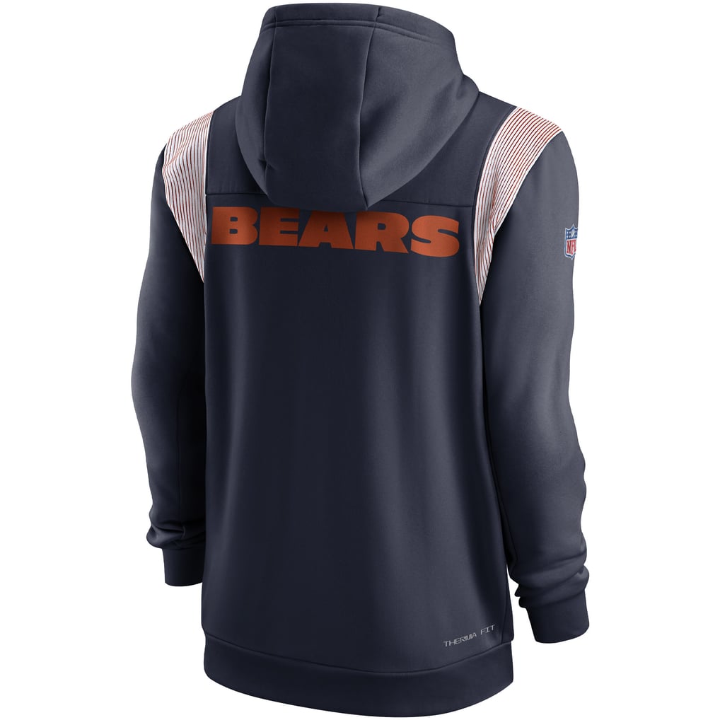 Chicago Bears Nike Performance Sideline Lockup Full-Zip Hoodie - Navy