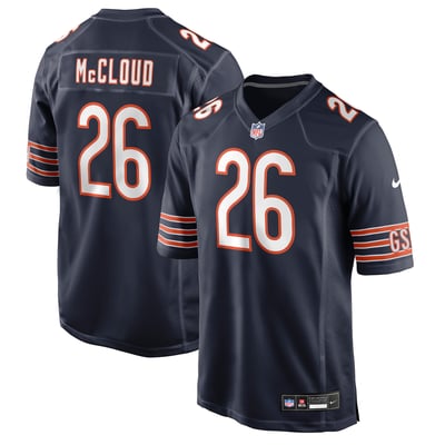 Nick McCloud Chicago Bears Nike Team Game Jersey - Navy