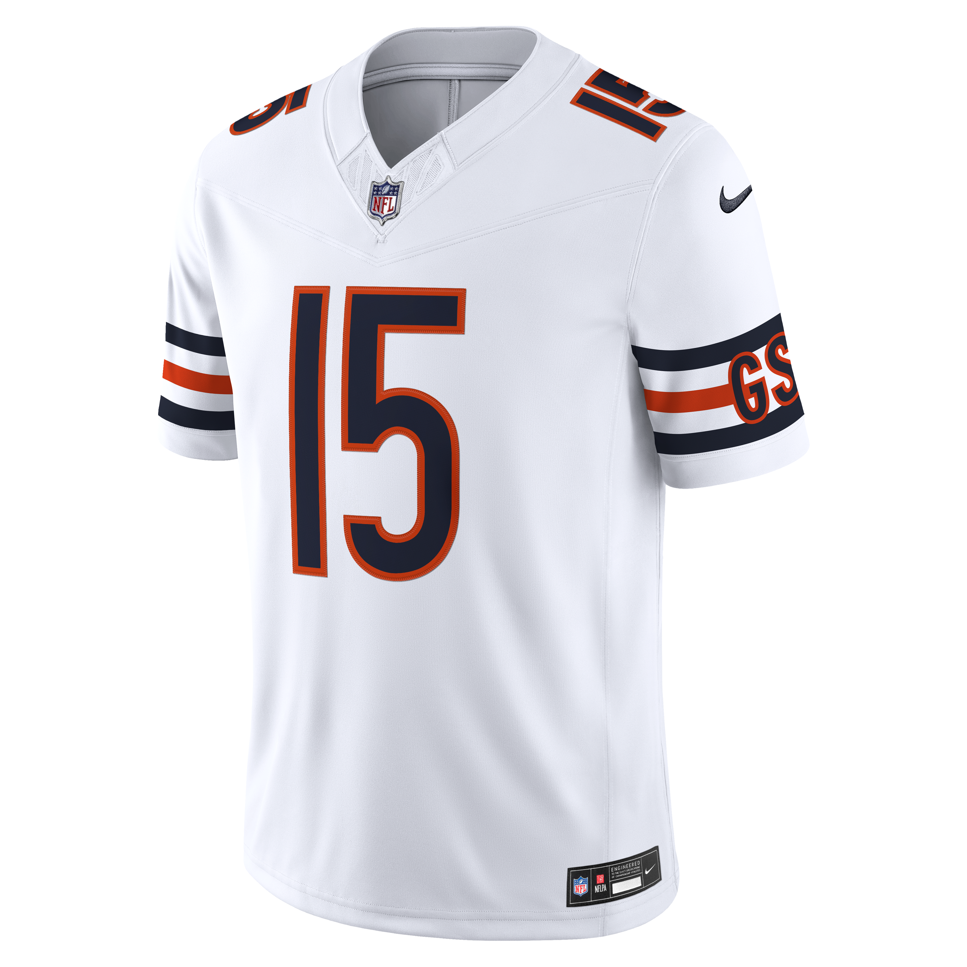 Rome Odunze Chicago Bears Vapor F.U.S.E. Stitched Limited Jersey White