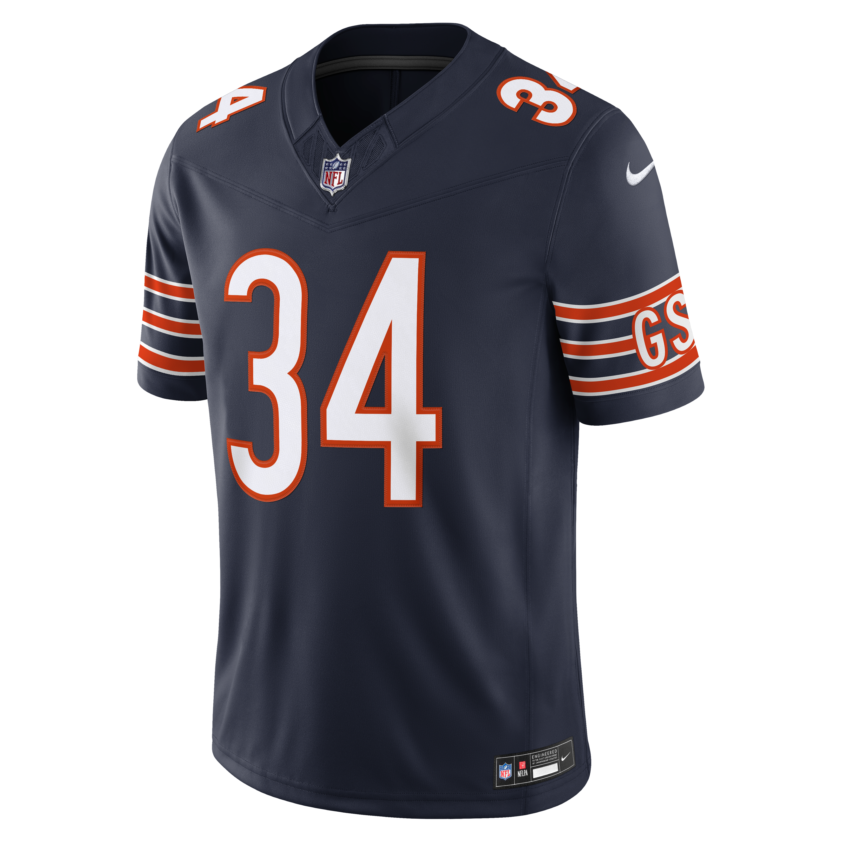 Walter Payton Chicago Bears Vapor F.U.S.E. Stitched Retired Limited Jersey Navy