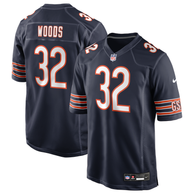 Xavier Woods Chicago Bears Nike Team Game Jersey - Navy