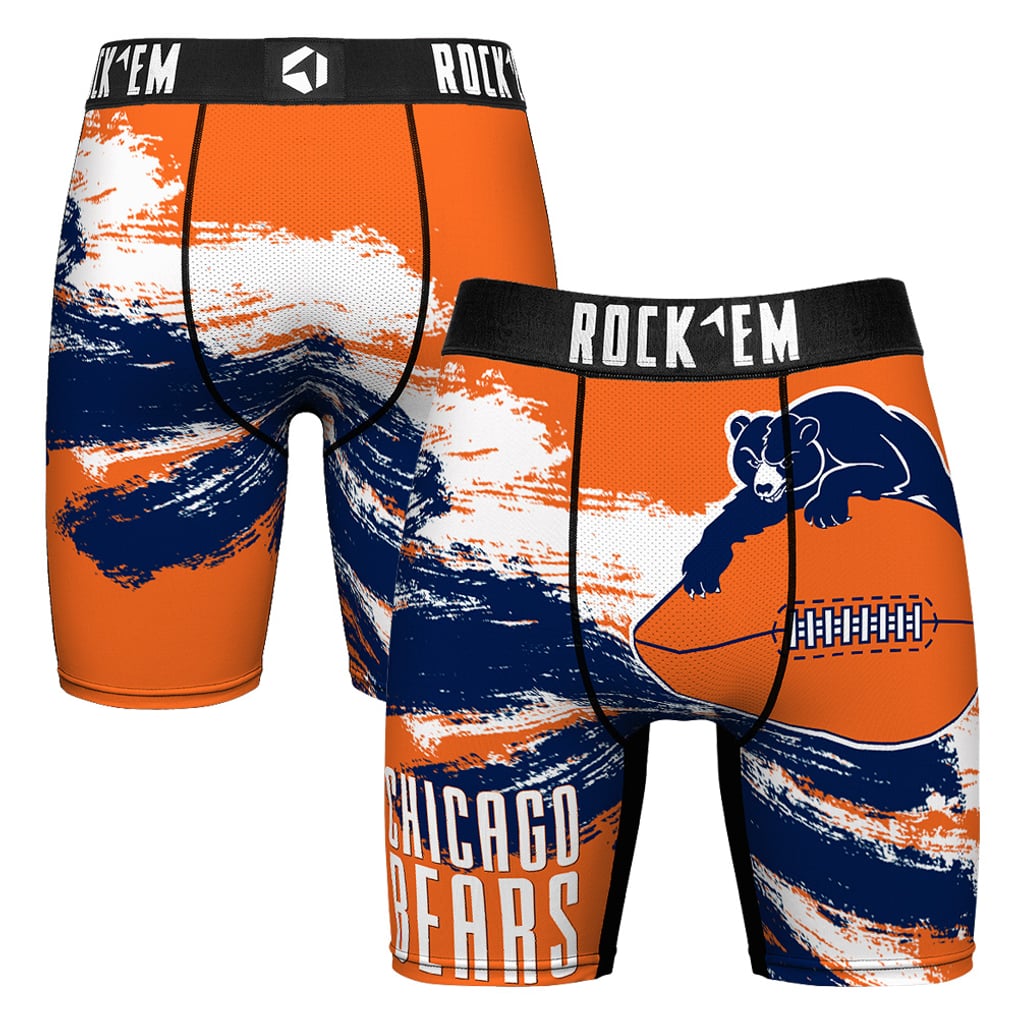  Chicago Bears Rock Em Socks Gridiron Classic Paint Boxer Briefs