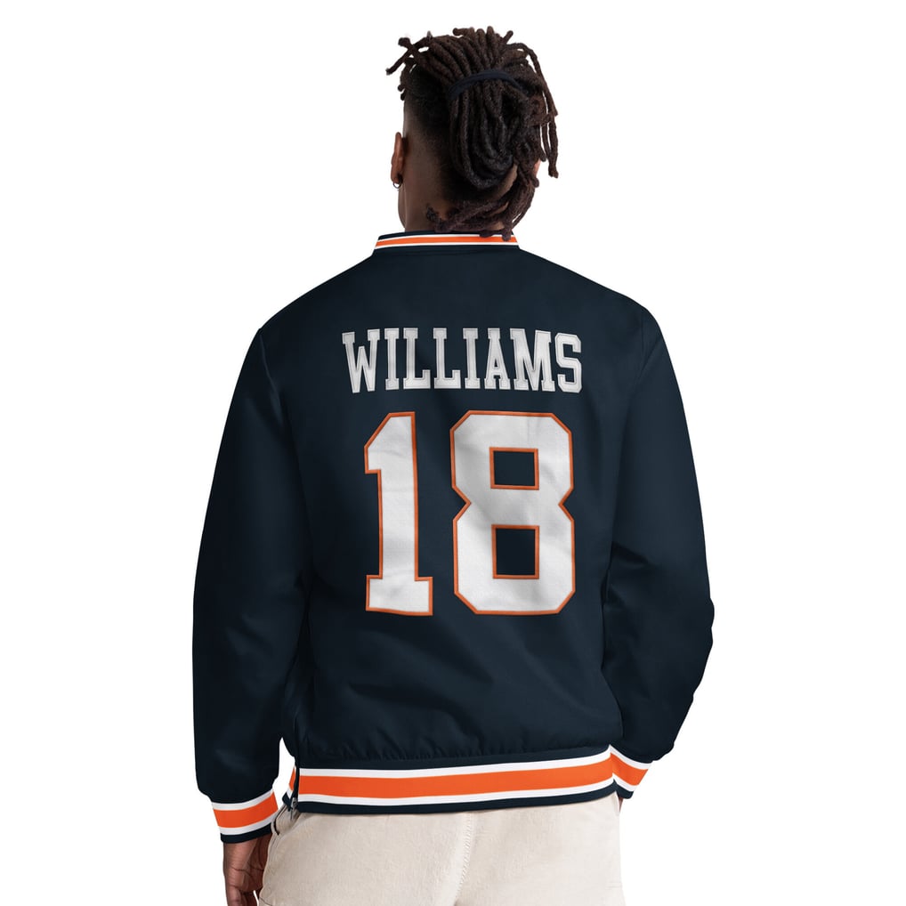 Caleb Williams Chicago Bears Starter Player Layer V-Neck Pullover - Navy