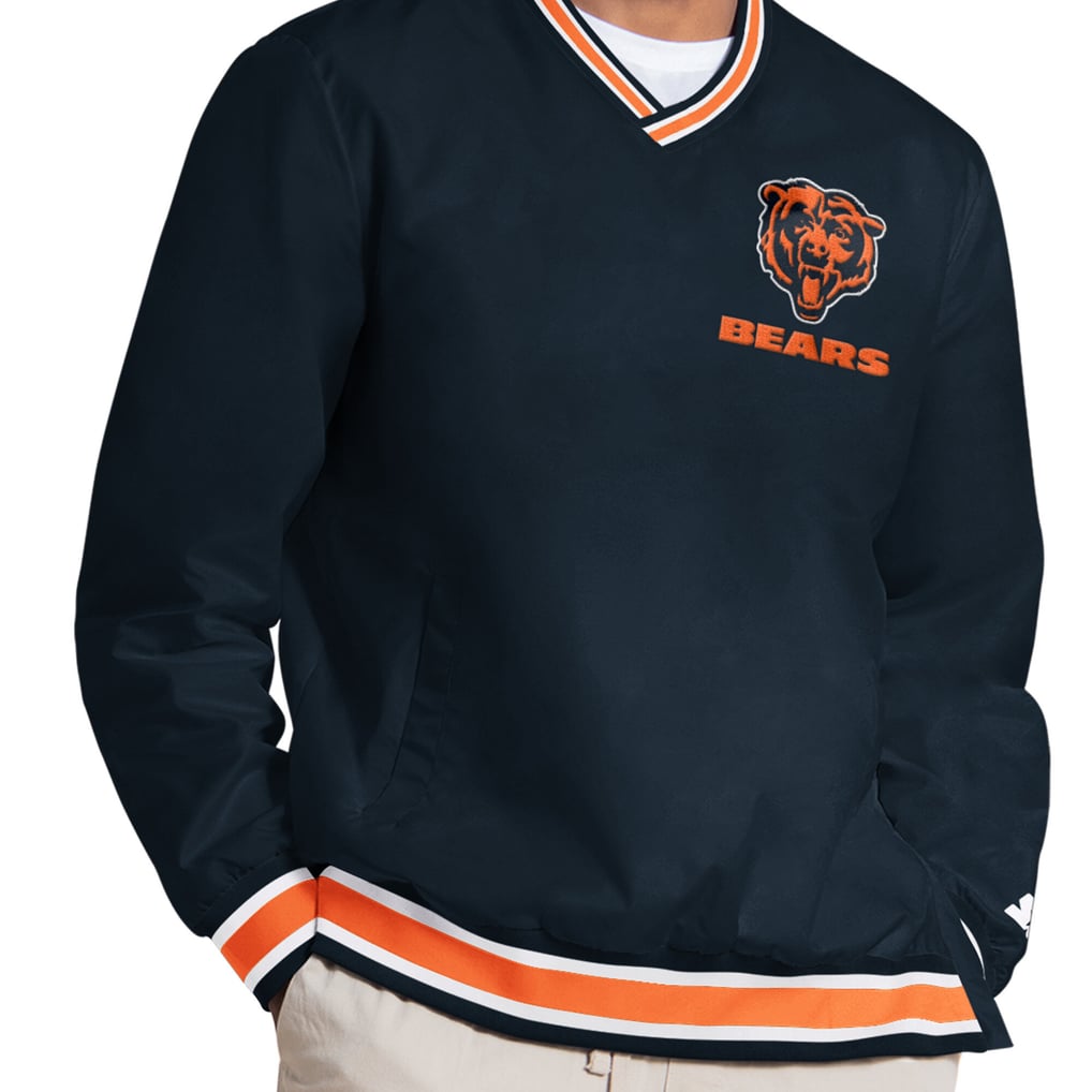 Caleb Williams Chicago Bears Starter Player Layer V-Neck Pullover - Navy