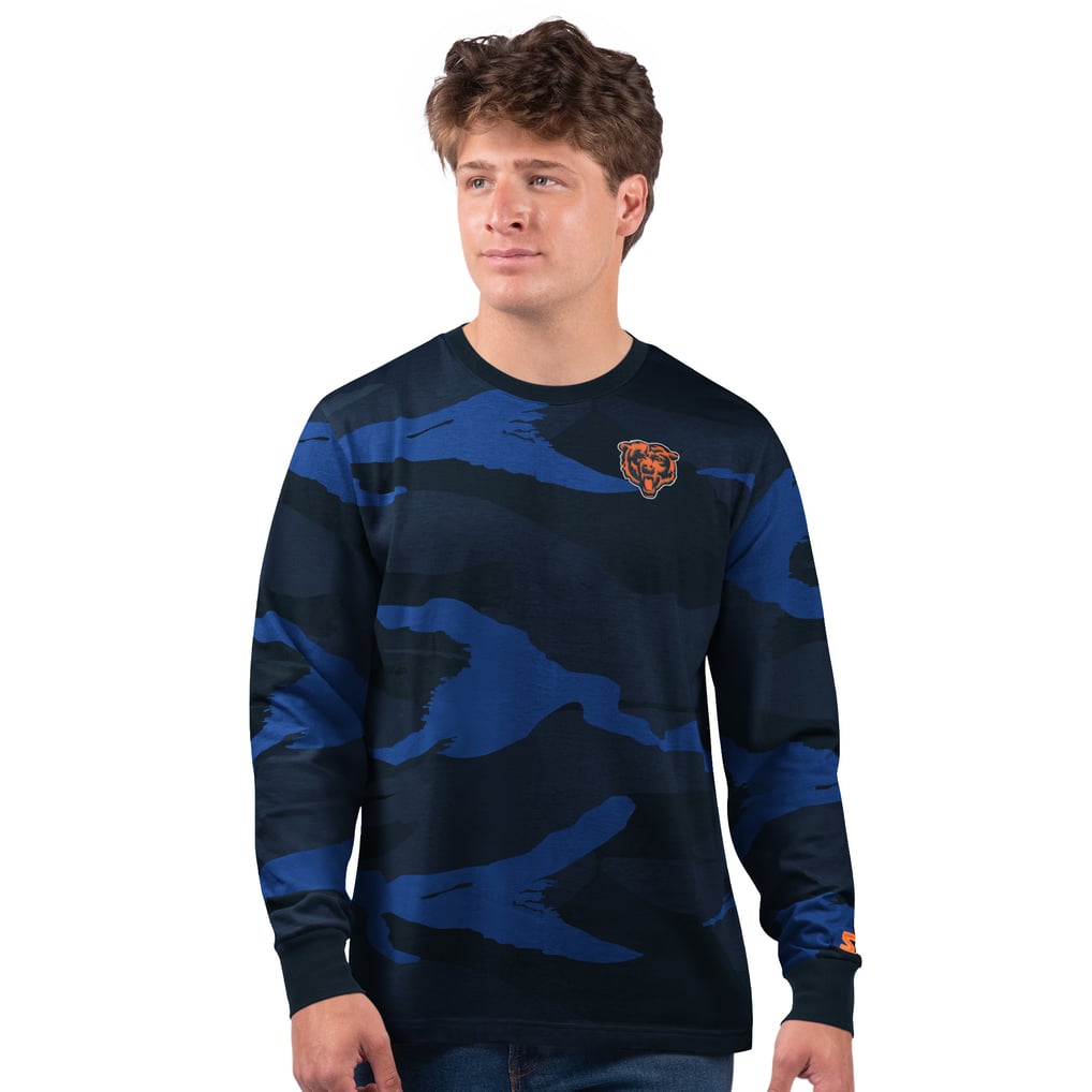 Chicago Bears Starter Thursday Night Gridiron Long Sleeve T-Shirt- Navy