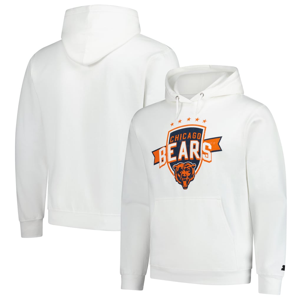 Chicago Bears Starter Vintage Pullover Hoodie - White