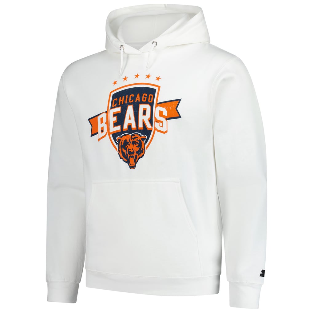Chicago Bears Starter Vintage Pullover Hoodie - White