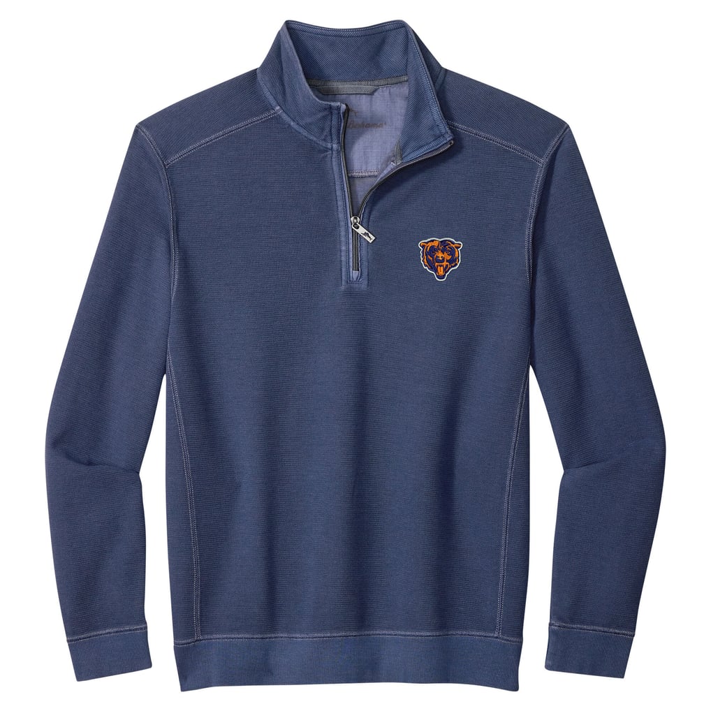 Chicago Bears Tommy Bahama Big & Tall Montego Bay Half-Zip Pullover - Navy