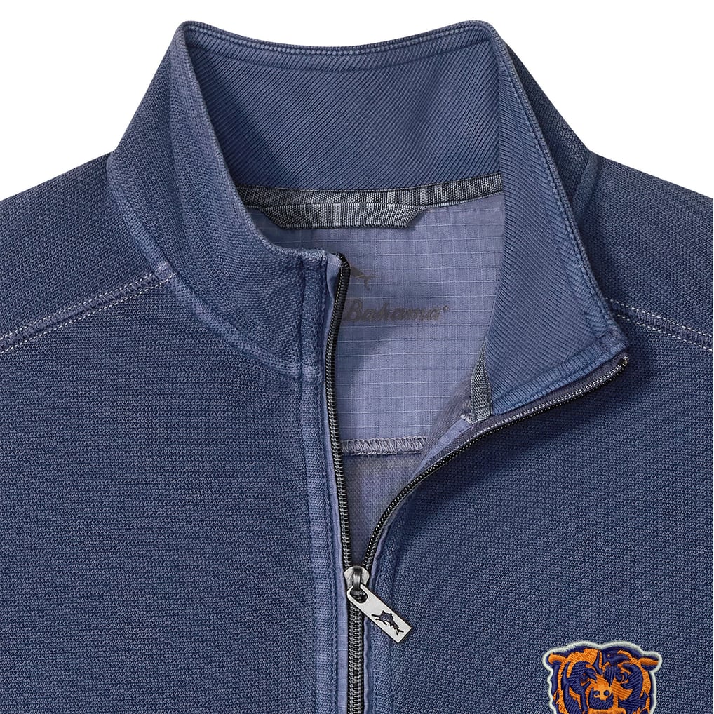 Chicago Bears Tommy Bahama Big & Tall Montego Bay Half-Zip Pullover - Navy
