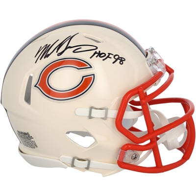 Mike Singletary Chicago Bears Autographed Fanatics Authentic Riddell Retro Speed Mini Helmet with "HOF 98" Inscription