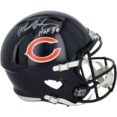 Mike Singletary Chicago Bears Autographed Fanatics Authentic Riddell Speed Replica Helmet with "HOF 98" Inscription