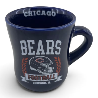 Chicago Bears Pegasus 11oz. Helmet Crest Wordmark Ceramic Mug