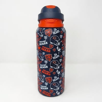 Chicago Bears Pegasus 32oz. Game Day Pennant Stainless Steel ProPress Water Bottle