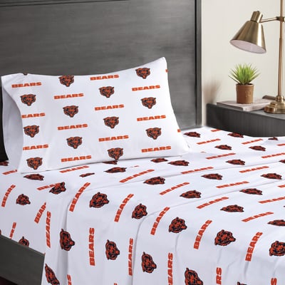 Chicago Bears Pegasus Three-Piece Twin Sheet Set