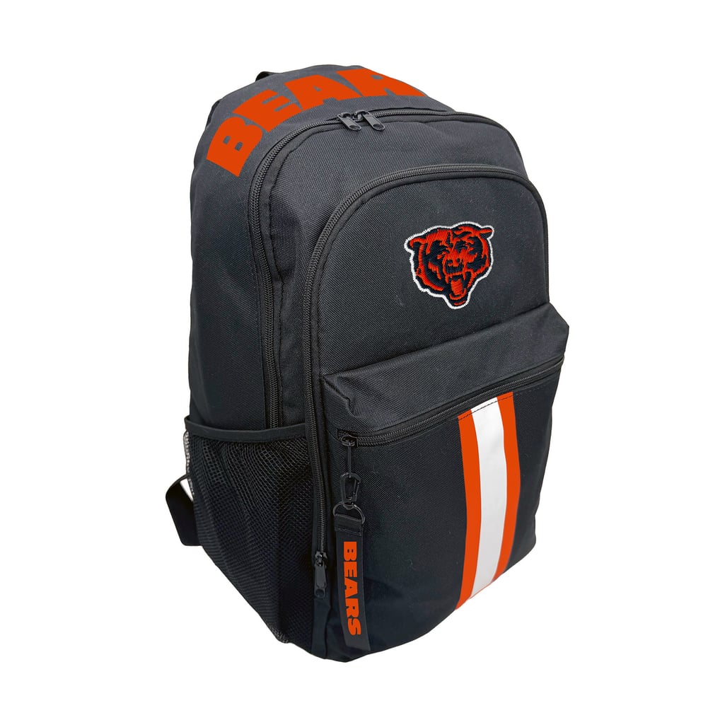 Chicago Bears Pegasus Triple Stripe Wordmark Backpack w/Keychain