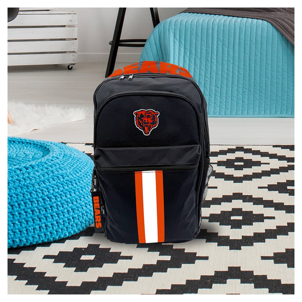 Chicago Bears Pegasus Triple Stripe Wordmark Backpack w/Keychain