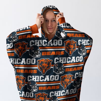 Chicago Bears Pegasus Wave Ultra Soft Fan Cape
