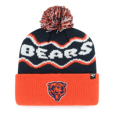  Chicago Bears '47 Preschool Squiggle Script Cuffed Knit Hat - Navy