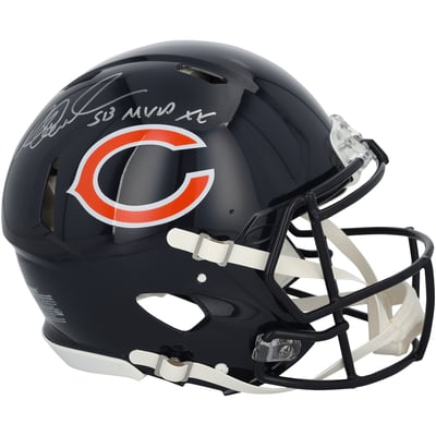Richard Dent Chicago Bears Autographed Fanatics Authentic Riddell Speed Authentic Helmet with "SB XX MVP" Inscription