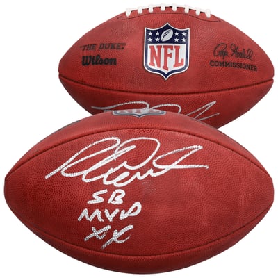 Richard Dent Chicago Bears Autographed Fanatics Authentic Wilson Duke Full Color Football with "SB XX MVP" Inscription