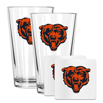 Chicago Bears The Memory Company 16oz. Pint Glass and Coaster Set