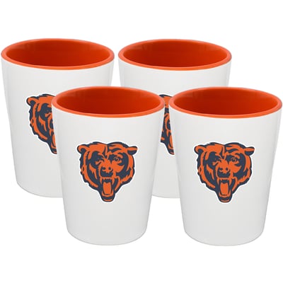 Chicago Bears The Memory Company Four-Pack Ceramic Shot Glass Set