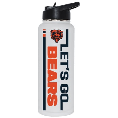Chicago Bears The Memory Company Let's Go 34oz. Stainless Steel Quencher Bottle