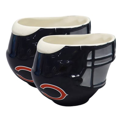 Chicago Bears The Memory Company Two-Piece 6oz. Football Helmet Bowl Set