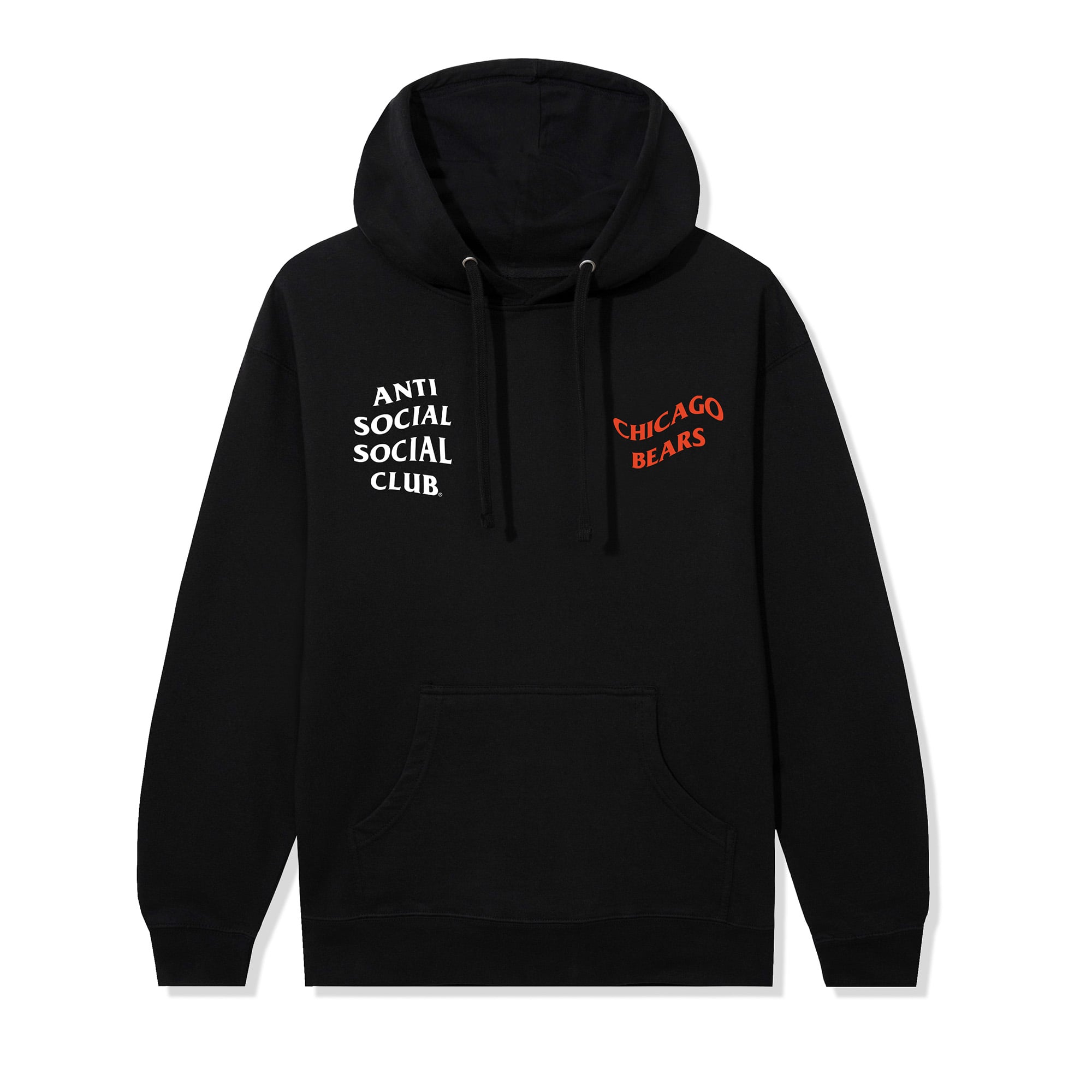 Unisex AntiSocialSocialClub x NFL Black Chicago Bears Impact Hoodie