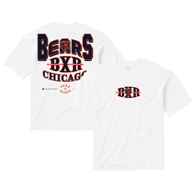 Chicago Bears Born x Raised Unisex Block Letter T-Shirt - White