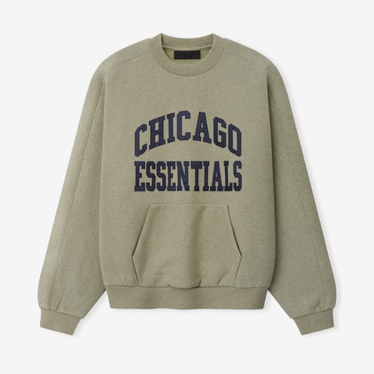 Chicago Bears Fear of God x NFL Unisex 90s Relaxed Sweatshirt - Heather Gray