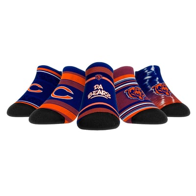  Chicago Bears Rock Em Unisex Super Fan Five-Pack Low-Cut Socks Set - 