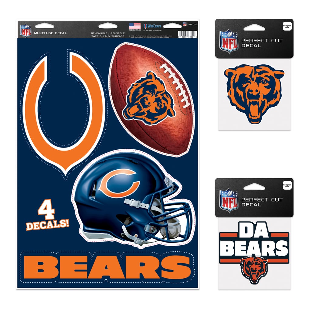 Chicago Bears WinCraft Decal Variety Pack